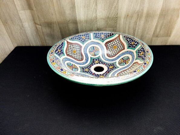 Moroccan ceramic sink wash basin - Image 4