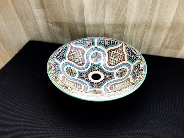 Moroccan ceramic sink wash basin - Image 3