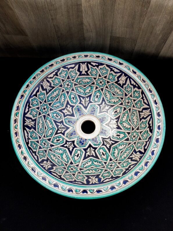 Moroccan ceramic sink wash basin - Image 4