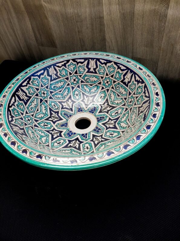 Moroccan ceramic sink wash basin - Image 5