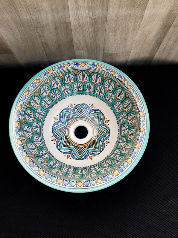 Moroccan ceramic sink wash basin - Image 4