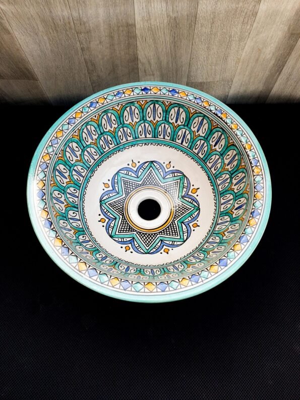 Moroccan ceramic sink wash basin - Image 7