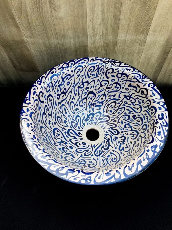 Moroccan ceramic sink wash basin - Image 3