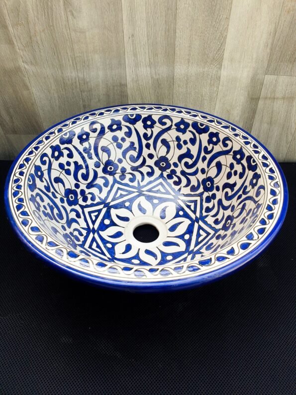 Moroccan ceramic sink wash basin - Image 4