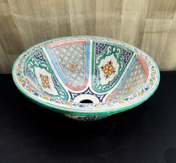 Moroccan ceramic sink wash basin - Image 5