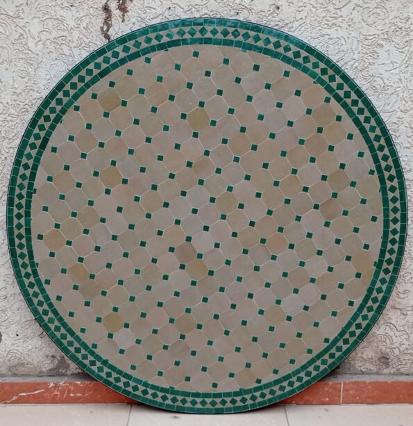 Personalized Moroccan Bistro Coffee Table with Handmade Mosaic Art
