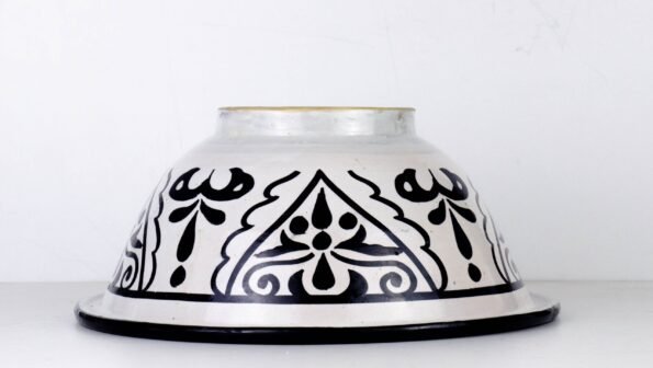 Pottery Handmade Vessel Sink Painted Moroccan Washbasin for Bathroom and guest bathroom - Image 3