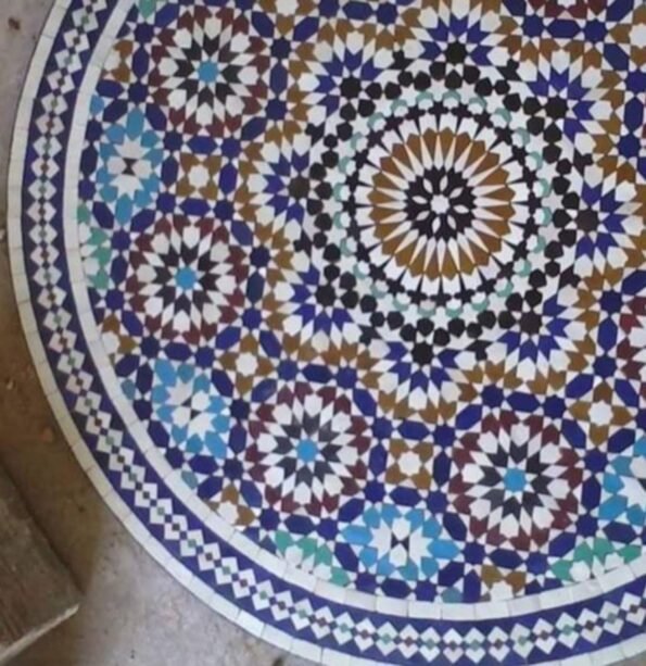 Moroccan Mosaic Handmade Rustic Coffee Table - Image 2