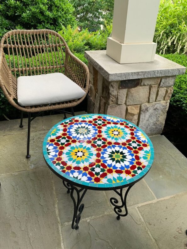 CUSTOMIZABLE Mosaic Table - Crafts Mosaic Table - Mosaic Table Art - Mid Century Mosaic Table