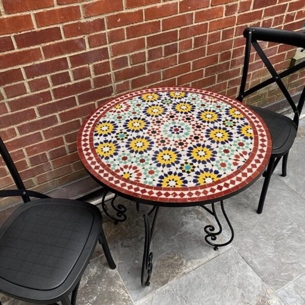 CUSTOMIZABLE Mosaic Table - Crafts Mosaic Table - Mosaic Table Art - Mid Century Mosaic Table