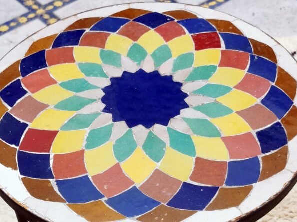 CUSTOMIZABLE Mosaic Table - Crafts Mosaic Table - Mosaic Table Art - Mid Century Mosaic Table - Image 5