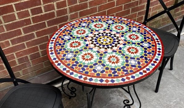 CUSTOMIZABLE Mosaic Table - Crafts Mosaic Table - Mosaic Table Art - Mid Century Mosaic Table - Image 7