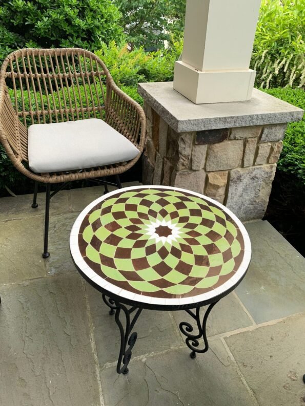 Handmade Accent Table - Mosaic Table for indoors & Outdoors