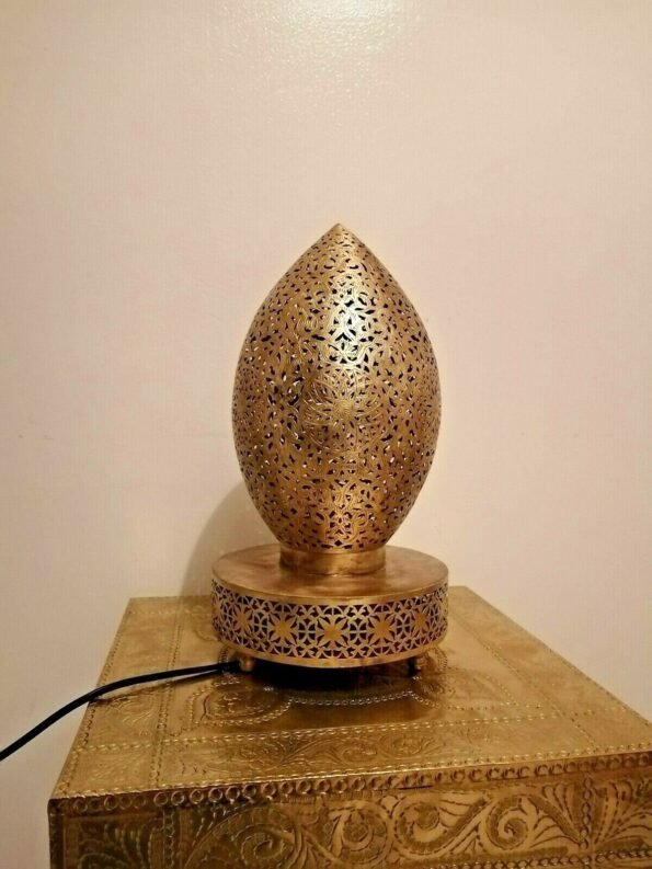Moroccan Table lamp night light Handmade brass decoration lighting Lampshade, Moroccan lamp, Moroccan light, Moroccan decor, Moroccan design - Image 8