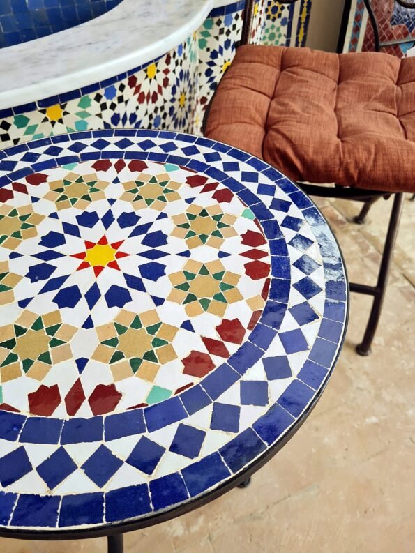 CUSTOMIZABLE Mosaic Table - Crafts Mosaic Table - Mosaic Table Art - Mid Century Mosaic Table - Image 7