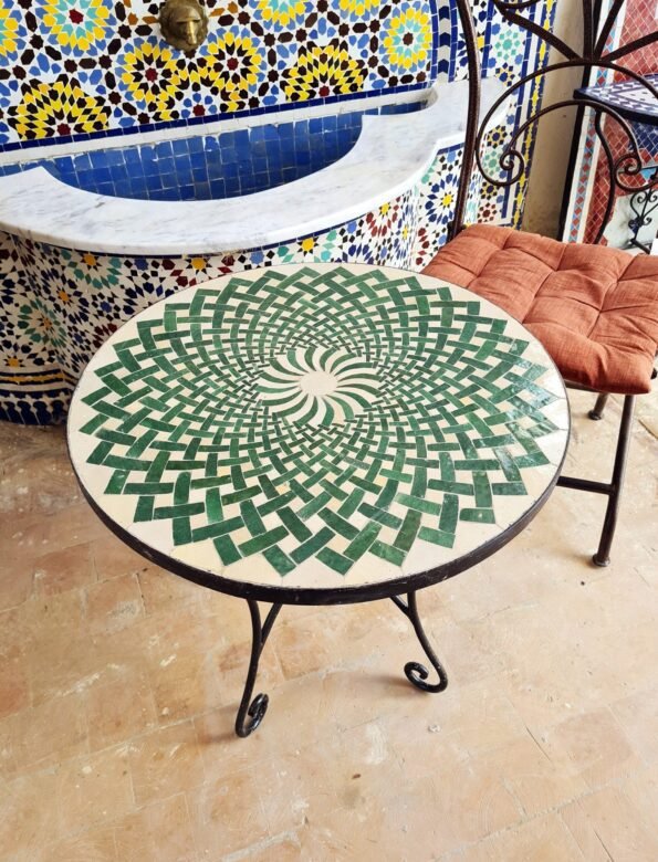 CUSTOMIZABLE Mosaic Table - Crafts Mosaic Table - Mosaic Table Art - Mid Century Mosaic Table