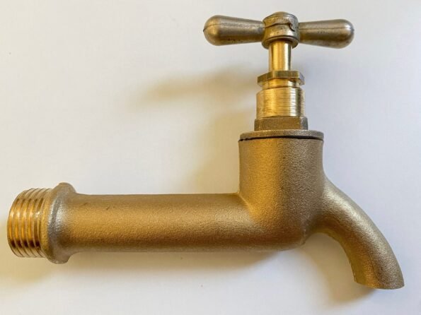 Brass Small Tap, Antique Styled Small Water Tap, Water Spigot for Garden, Farmhouse Bathroom Small Faucet, Handmade Outdoor Tap