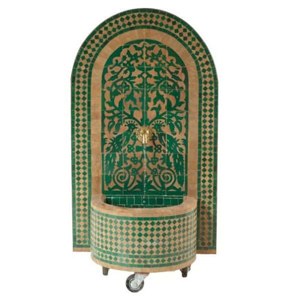 Outdoor Moroccan Mosaic Fountain ,Indoor Moroccan Tile Fountain ,Wall mosaic fountain