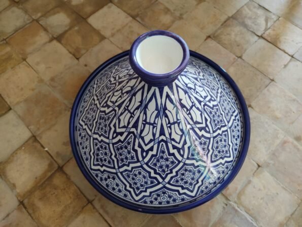 Moroccan Large ceramic tagine hand-painted taginedecorative handmade taginekitchenwareserving tagineceramic tagine pot - Image 10