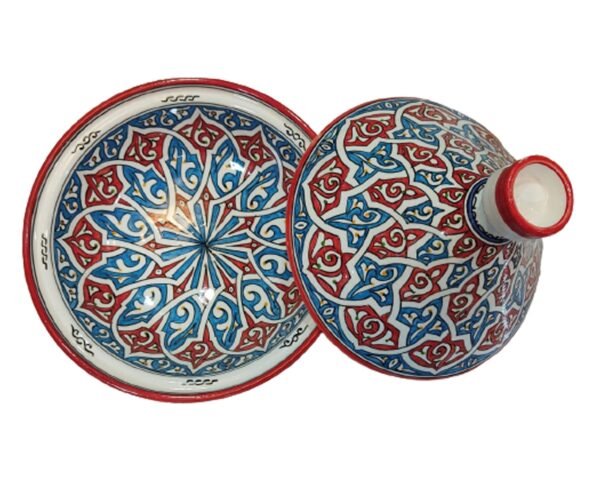 Moroccan Large ceramic tagine  hand painted tagine  decorative handmade tagine  kitchenware  serving tagine  ceramic tagine pot