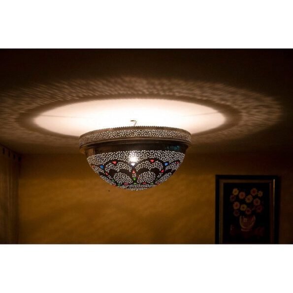 Moroccan Chandelier, Copper Chandelier, Art deco ceiling light, boho lighting, Designer lamp 3 Sizes Available - Image 3