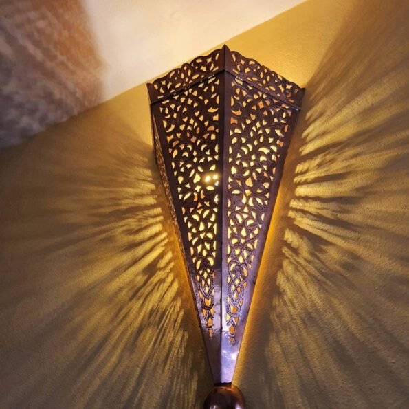 Floral Design Wall Light - Handmade Art Deco lighting - Moroccan Lighting - Flower draw light - Wall Decor - Sconce - - Image 2