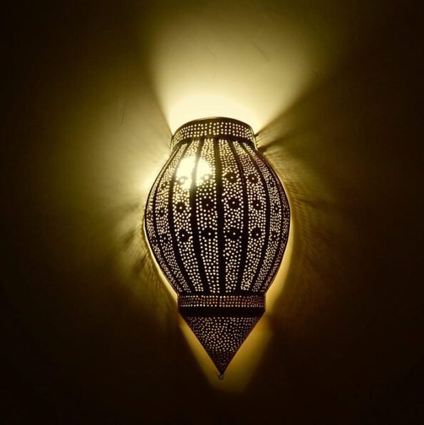 17,7 " Original Wall Sconce, Moroccan Lamp, Wall Lamp, Wall decor, Boho Lighting, wall Light, Art Deco Light, art deco decor, design lamp