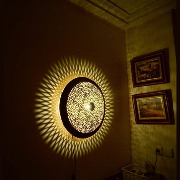 Handmade Wall Light Moroccan Wall Lamp 4 Available Colors Art Deco Decor Light Diffuser Wall Sconce, Boho Lighting - Image 8