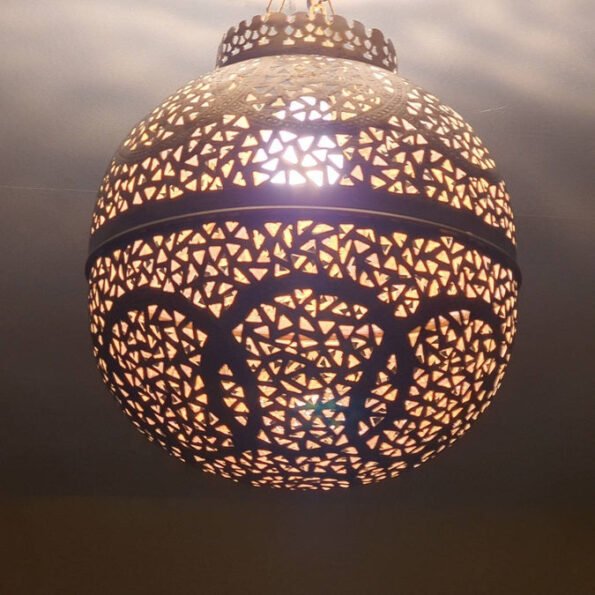 Moroccan pendant light, chandelier, ceiling lamp, 5 colors available, Moroccan lighting, hanging lantern, - Image 5