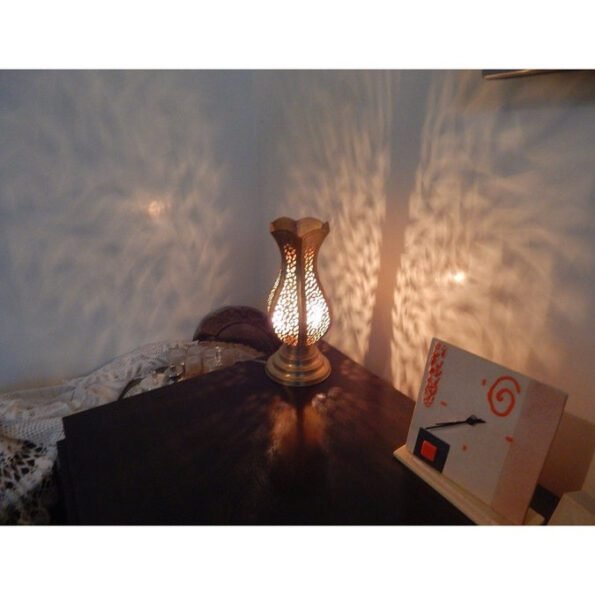 Flower Standing Lamp, Table lamp, Large, Boho Lighting, Moroccan Lamp, lampe Ã  pied - Image 3