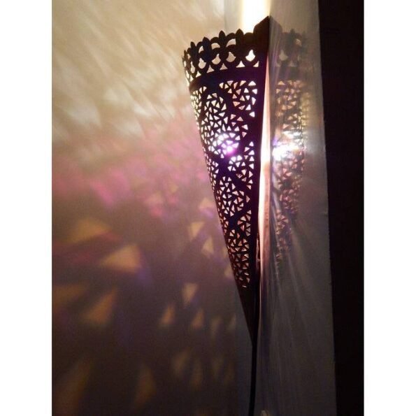 15,7 inches Moroccan Wall Sconce, Hanging Wall Light Boho Lighting, Modern Lighting, Moroccan lamps, Metal Wall Lamp, Brass Wall Light - Image 4