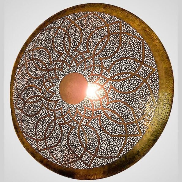 Geometric Wall Lamp, Moroccan Sconce, Wall Decoration, Moroccan Gift, Art Deco Design, Oroccan lighting, Decoration Murale, Art Marocain - Image 3