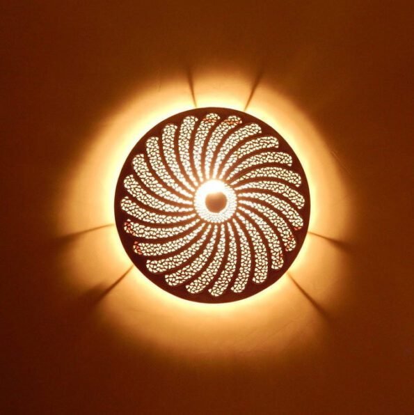 19,6 inches Flower Wall Light Moroccan Art Deco Lighting Wall Lamp Shapes Pattern