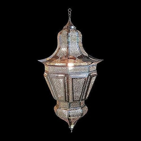 Moroccan Hanging Light, Chandelier, Designer Lamp, Ceiling Lamp, Art Deco Decor, Ceiling Light Diffuser, Brass Light Fixture - Image 2