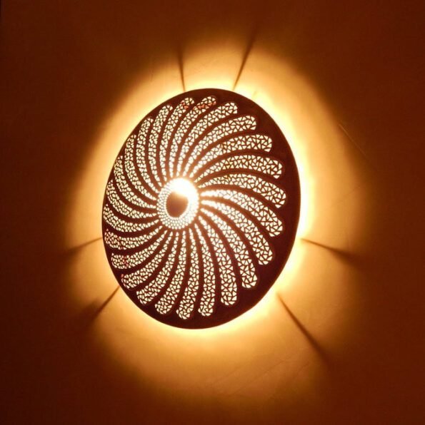 19,6 inches Flower Wall Light Moroccan Art Deco Lighting Wall Lamp Shapes Pattern - Image 4