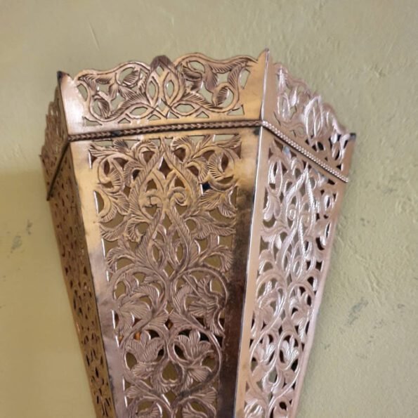 Floral Design Wall Light - Handmade Art Deco lighting - Moroccan Lighting - Flower draw light - Wall Decor - Sconce - - Image 7