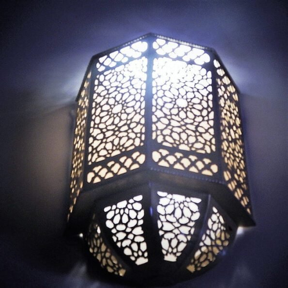 Handcrafted Wall Lamp Moroccan Design, wall sconce, 2 Sizes Available, Boho Lighting, wall Light, Wall Decor, Andalusian lighting - Image 4