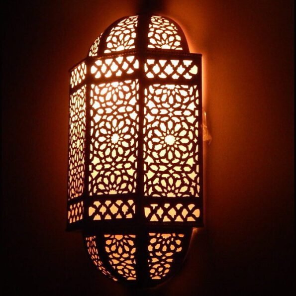 Handcrafted Wall Lamp Moroccan Design, wall sconce, 2 Sizes Available, Boho Lighting, wall Light, Wall Decor, Andalusian lighting - Image 2