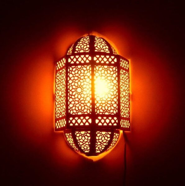 Handcrafted Wall Lamp Moroccan Design, wall sconce, 2 Sizes Available, Boho Lighting, wall Light, Wall Decor, Andalusian lighting - Image 3