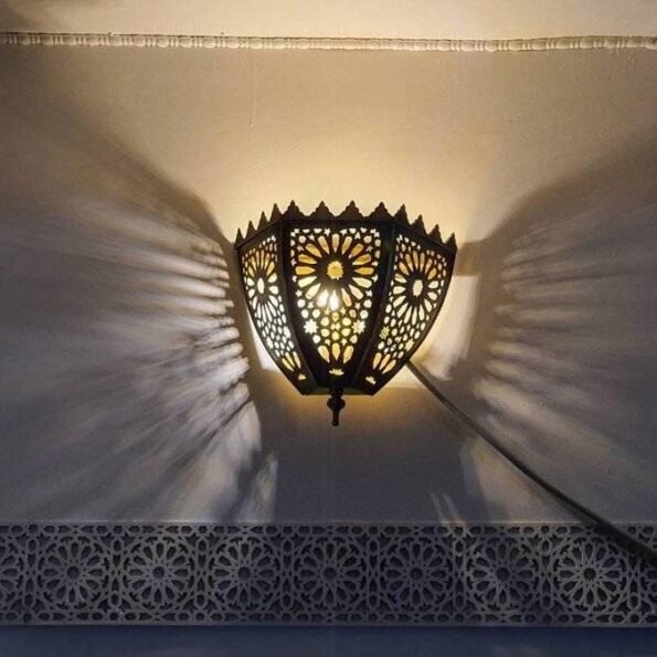 Wall Lamp - Oriental Design - Moroccan Sconce - Morocco lamp - Image 4