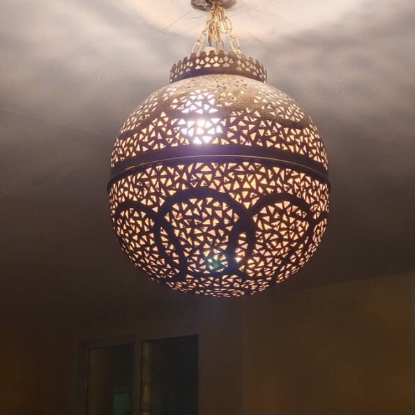 Moroccan pendant light, chandelier, ceiling lamp, 5 colors available, Moroccan lighting, hanging lantern, - Image 2