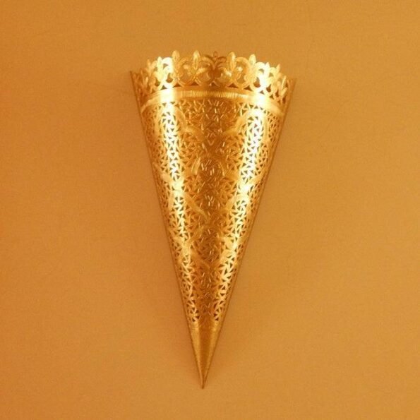 15,7 inches Moroccan Wall Sconce, Hanging Wall Light Boho Lighting, Modern Lighting, Moroccan lamps, Metal Wall Lamp, Brass Wall Light - Image 7