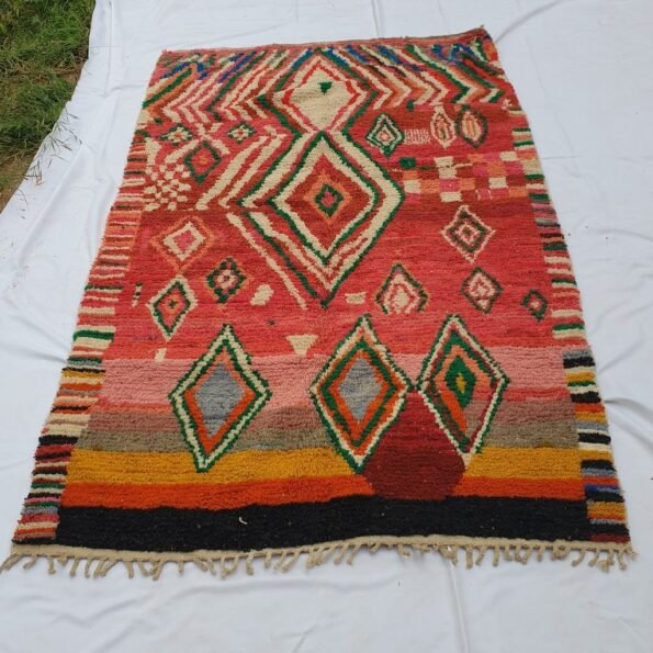 ILYAH | 9x5'2 Ft | 2,70x1,60 m | Moroccan Colorful Rug | 100% wool handmade - Image 4