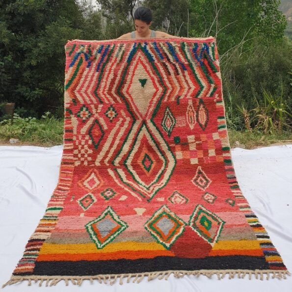 ILYAH | 9x5'2 Ft | 2,70x1,60 m | Moroccan Colorful Rug | 100% wool handmade