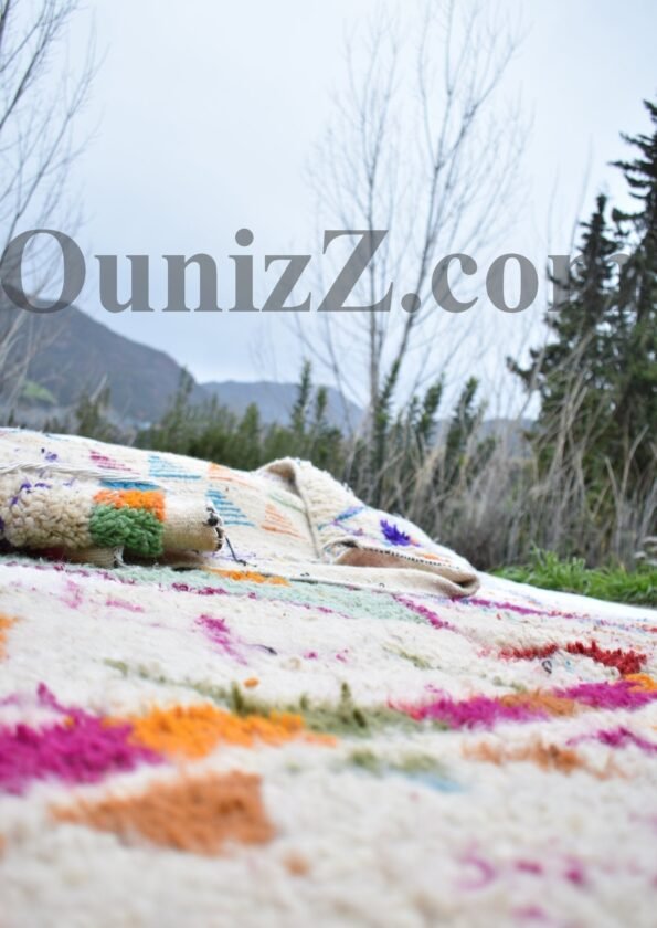 IMI | Azilal White Rug | 100% wool handmade in Morocco - Image 6