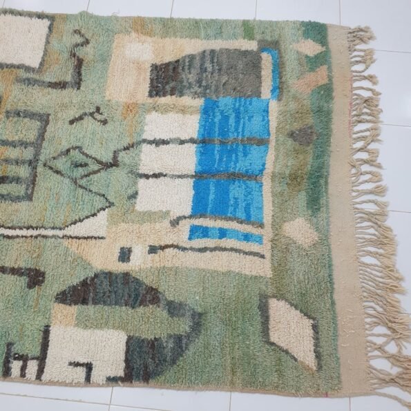 JAREB | 8'6x5'4 Ft | 2,61x1,65 m | Moroccan Colorful Rug | 100% wool handmade - Image 3