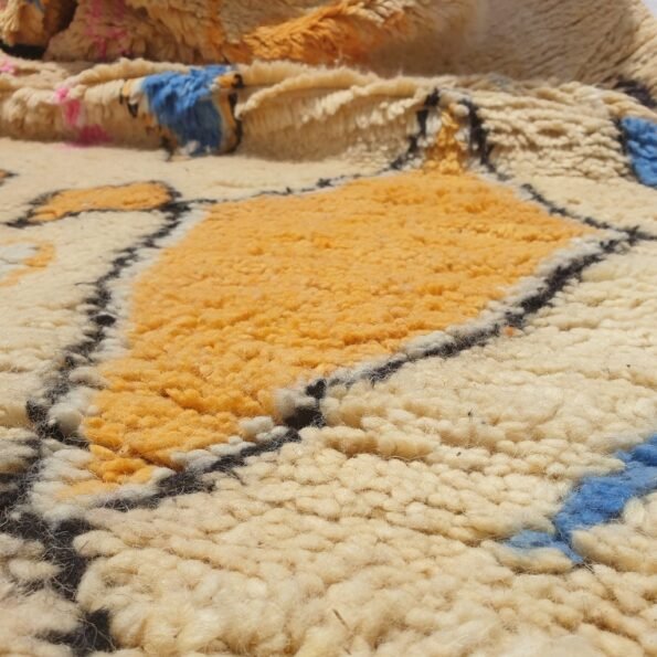 JMEL | 8x4'7 Ft | 2,40x1,40 m | Moroccan Colorful Rug | 100% wool handmade - Image 3