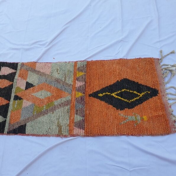 KACHRA Runner | 9'25x2'6 Ft | 2,82x0,78 m | Moroccan Colorful Rug | 100% wool handmade - Image 3