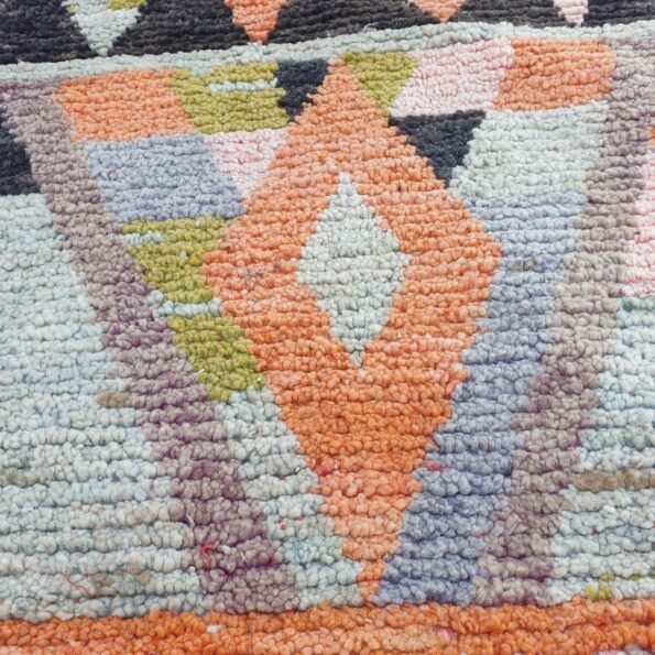 KACHRA Runner | 9'25x2'6 Ft | 2,82x0,78 m | Moroccan Colorful Rug | 100% wool handmade - Image 6