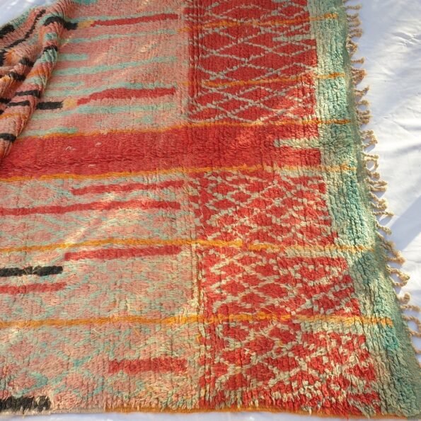KELDA | 9x5'5 Ft | 2,7x1,7 m | Moroccan Colorful Rug | 100% wool handmade - Image 2